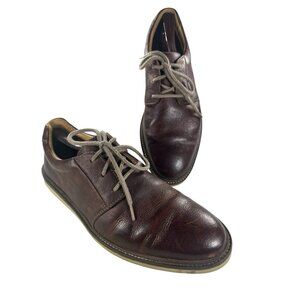 Clarks Collection Comfort Size 8.5 M Mens Brown Leather Shoes